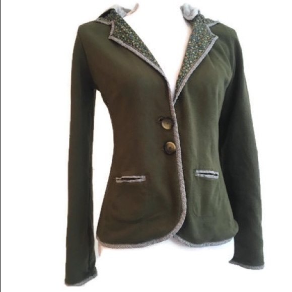 Anthropologie Jackets & Blazers - Anthropologie Scrapbook Originals Green Jacket